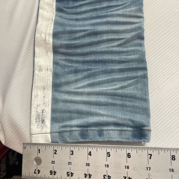 Smoke Rise Slim Fit Distressed Denim Jeans Size 36 X 32 - Picture 7 of 9